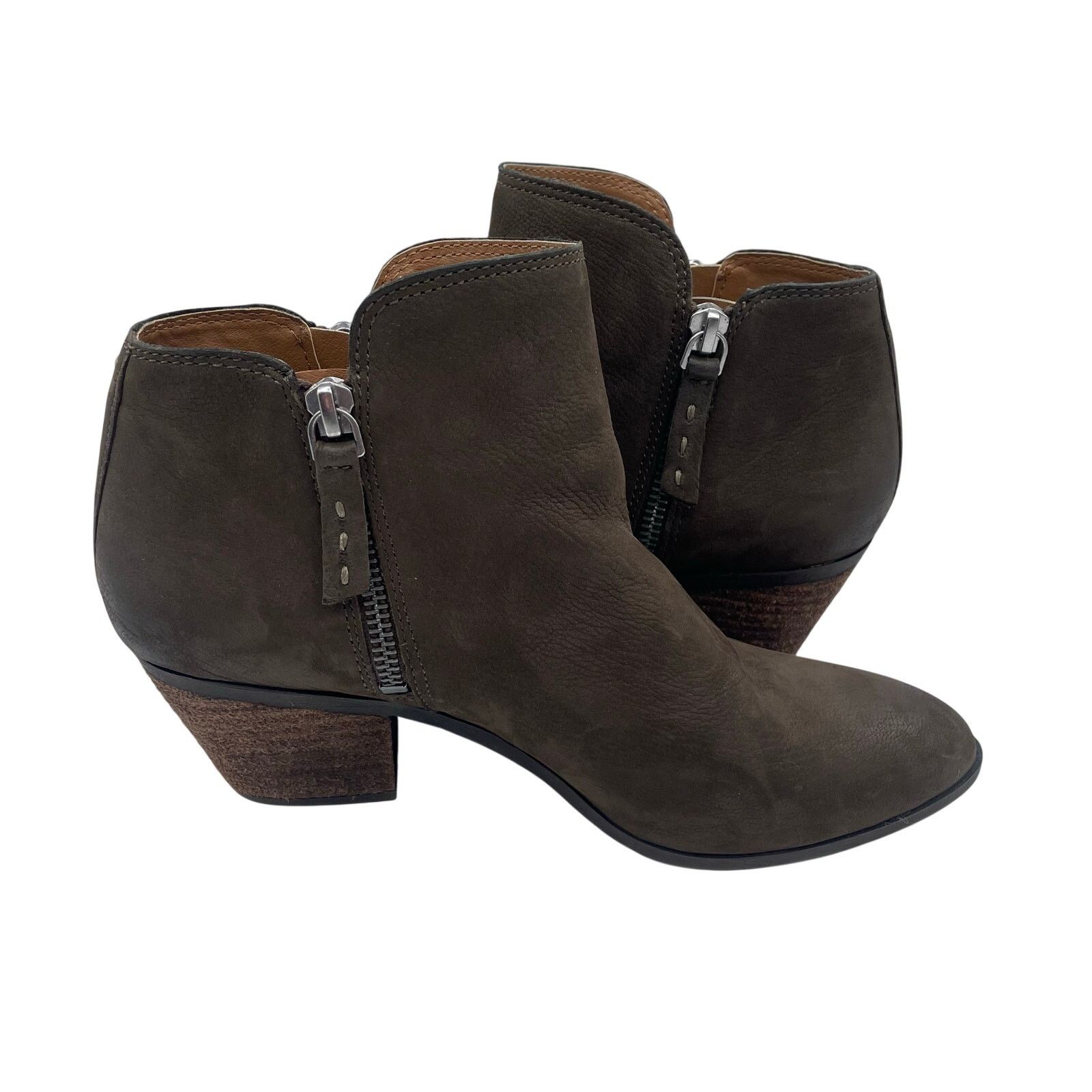 Frye Frye Judith Double Zip Leather Boots Brown Booties Women 6.5 Size US 6.5 / IT 36.5 - 4 Thumbnail