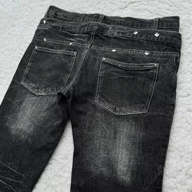 Japanese Brand × Jean Washed Retro Gothic Flared Jeans Size US 32 / EU 48 - 4 Thumbnail