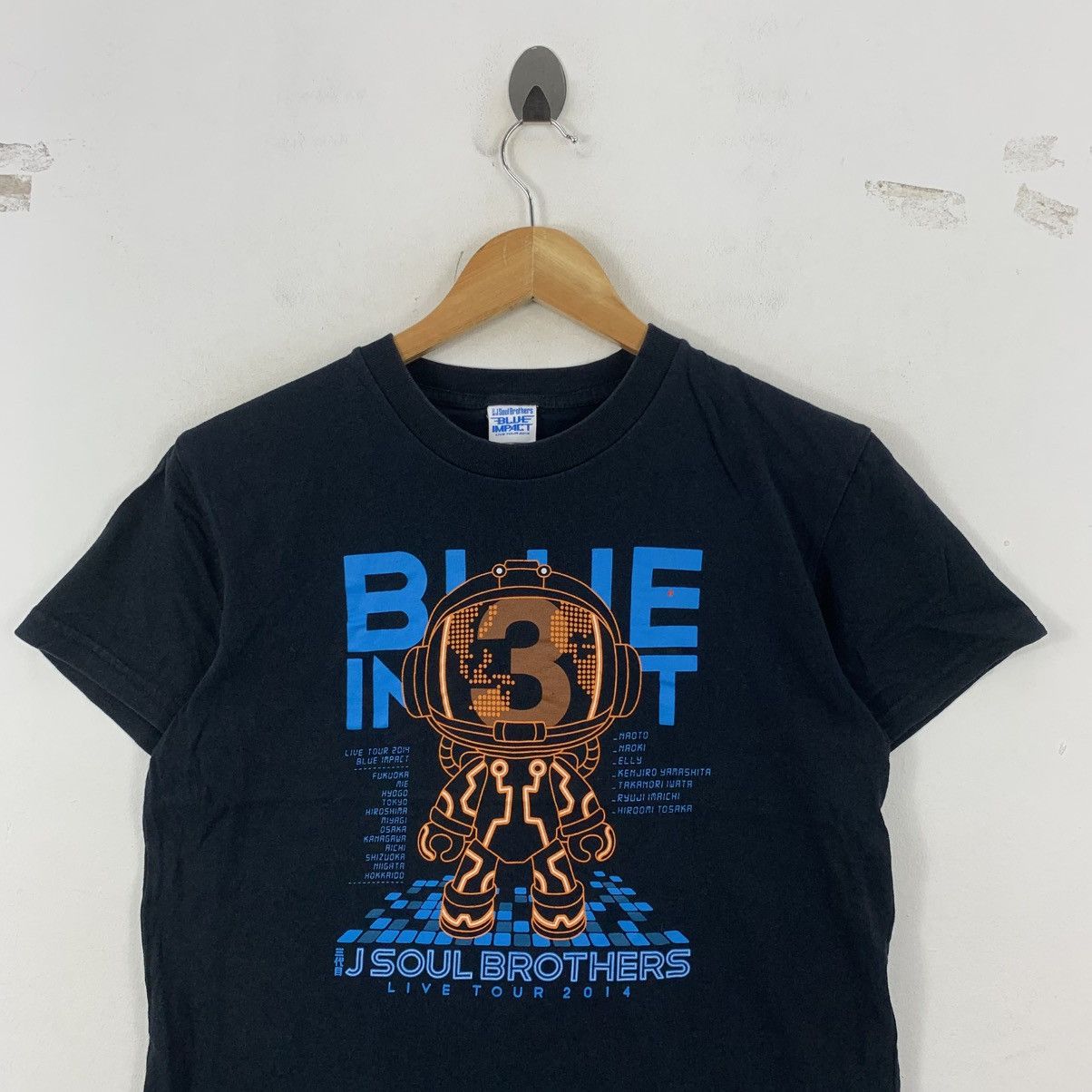 Japanese Brand J SOUL BROTHER Blue Impact 2014 Exile Tribe Japanese Tshirt Size US S / EU 44-46 / 1 - 3 Thumbnail