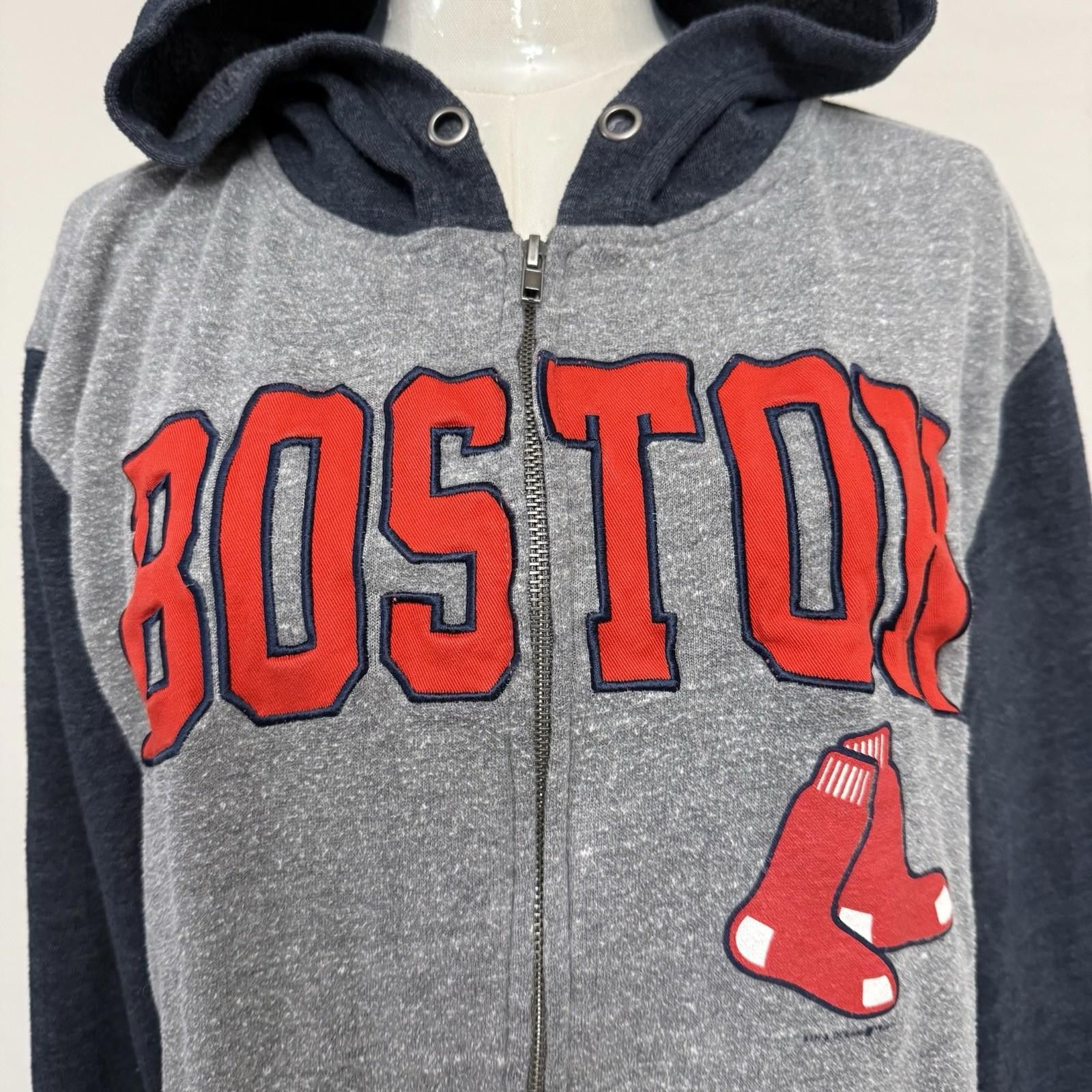 Designer Boston Fleece Cotton Zip Up Hoodie Size M / US 6-8 / IT 42-44 - 4 Thumbnail