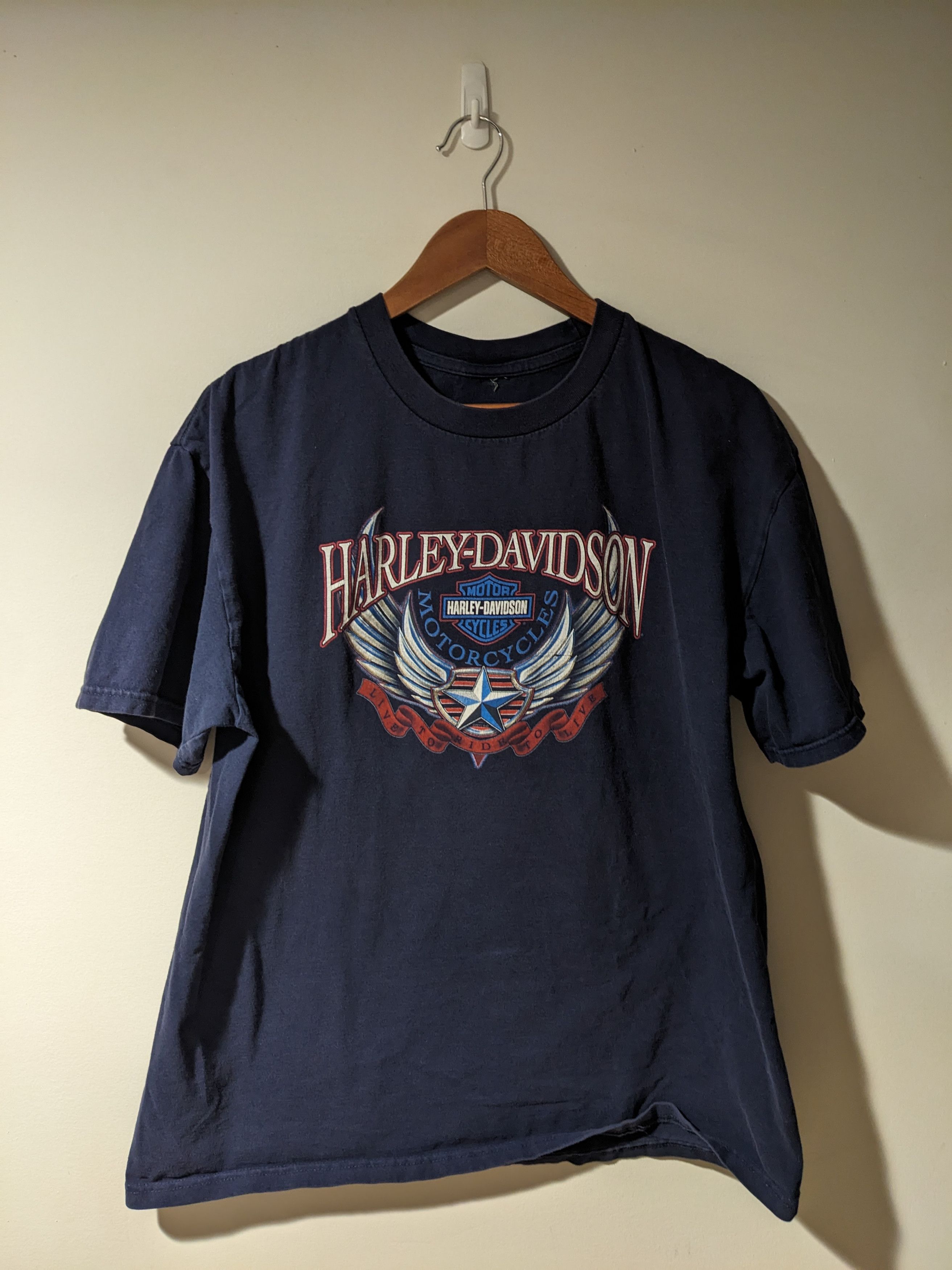 Harley Davidson × Vintage Vintage 2011 Harley Davidson Motorcycle Washington T-Shirt Size US L / EU 52-54 / 3 - 4 Thumbnail