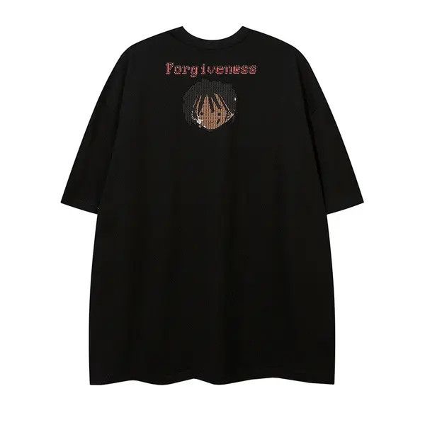 Japanese Brand Fuyuka x Kubo Street Fashion Cartoon Boy Print Men's T-shirt Size US L / EU 52-54 / 3 - 6 Thumbnail