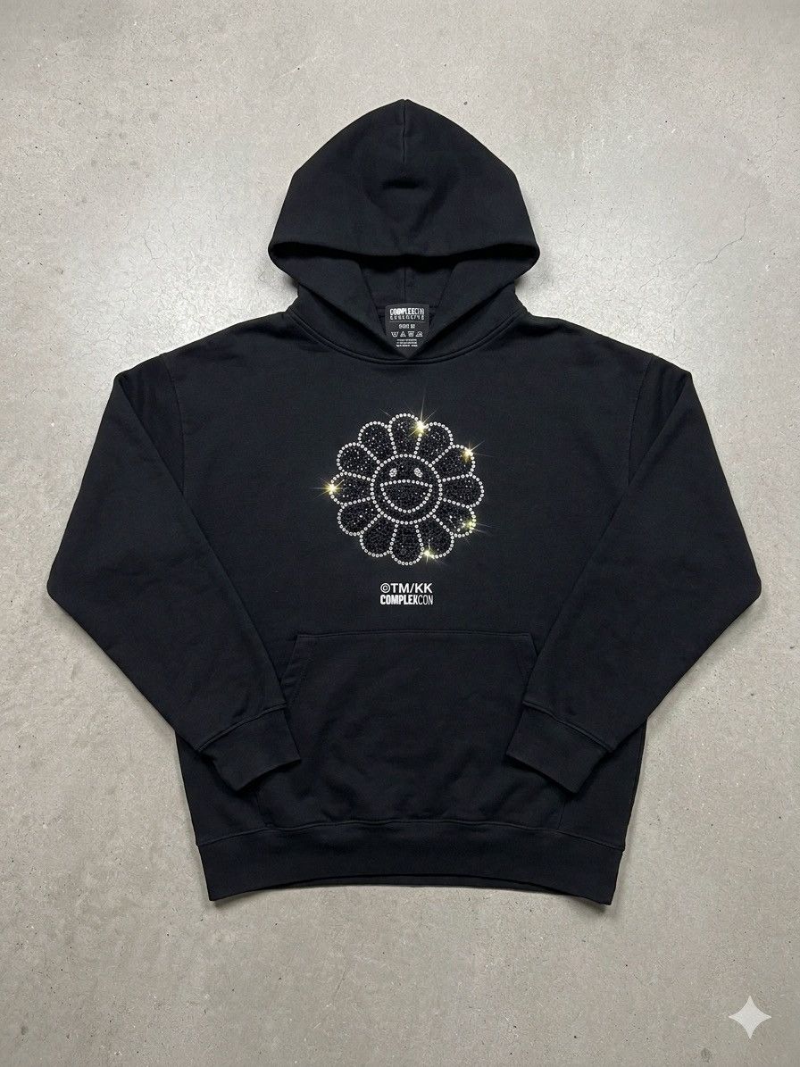 Takashi Murakami Takashi Murakami ComplexCon Rhinestone Flower Hoodie Size US L / EU 52-54 / 3 - 1 Thumbnail