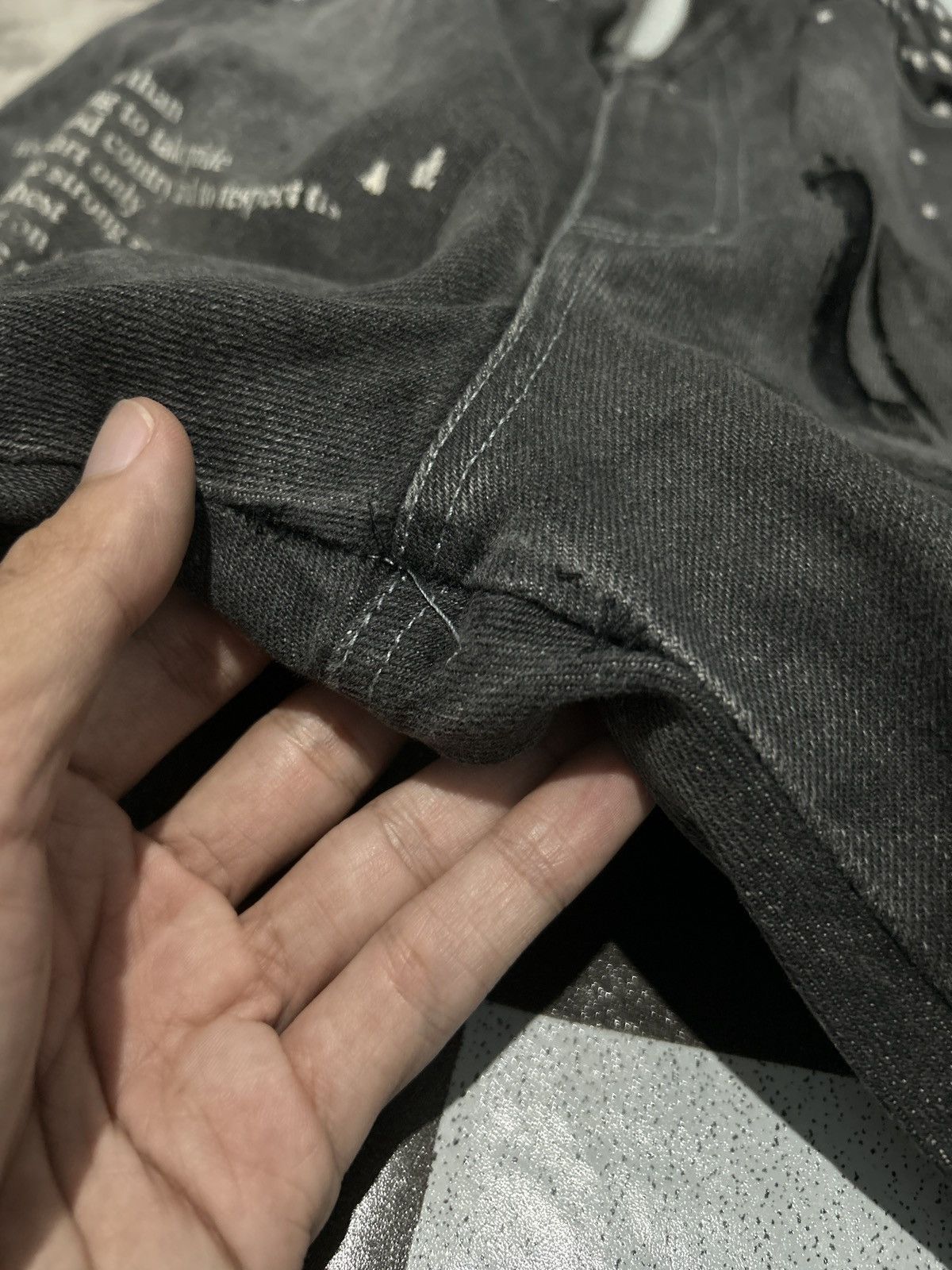Vintage ☠️in The Attic POEM Denim Junya Watanabe CDG ☠️ Size US 32 / EU 48 - 15 Thumbnail