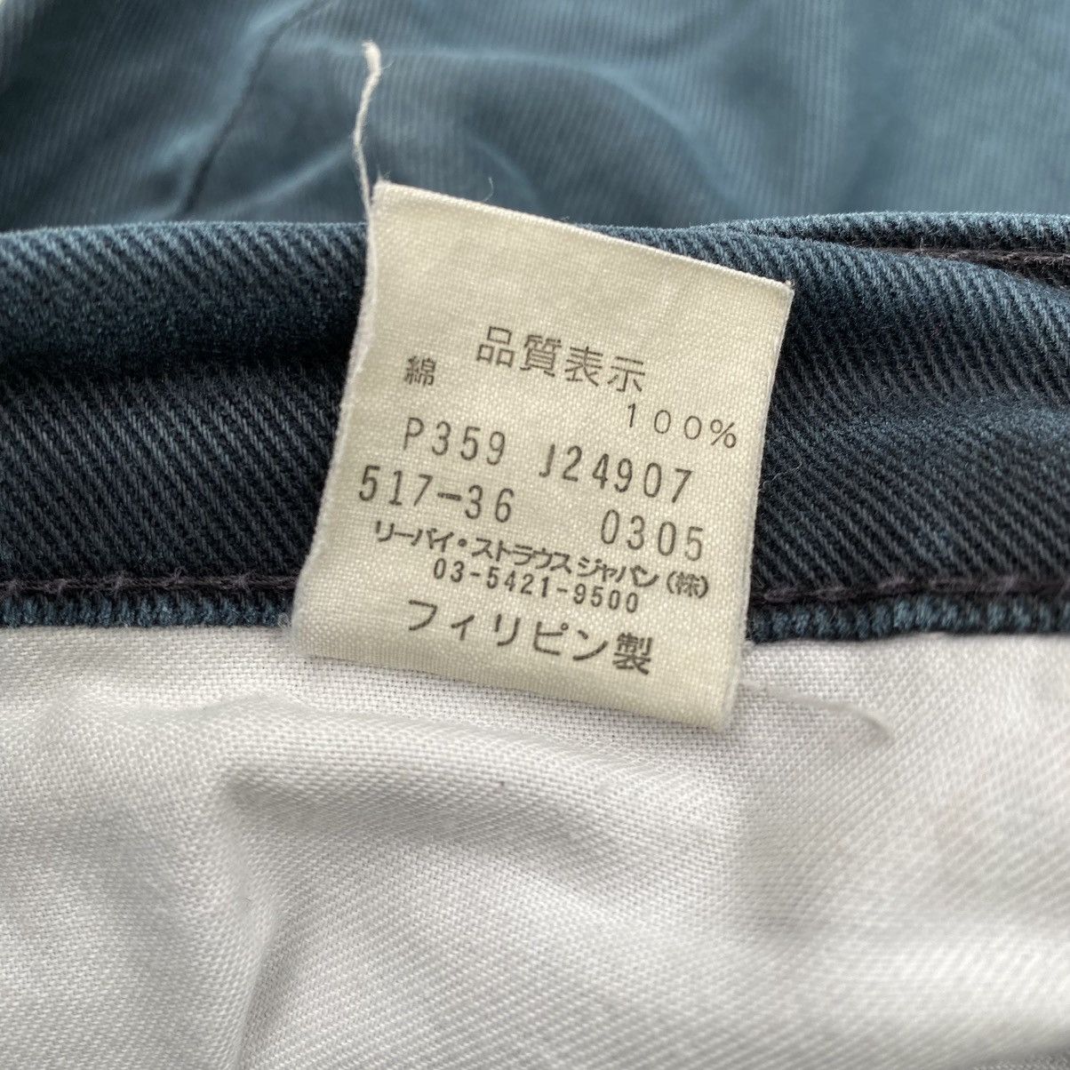 Levi's × Vintage Vintage 90s Levis 517 Flared Jeans Original Colour Denim Size US 34 / EU 50 - 19 Thumbnail