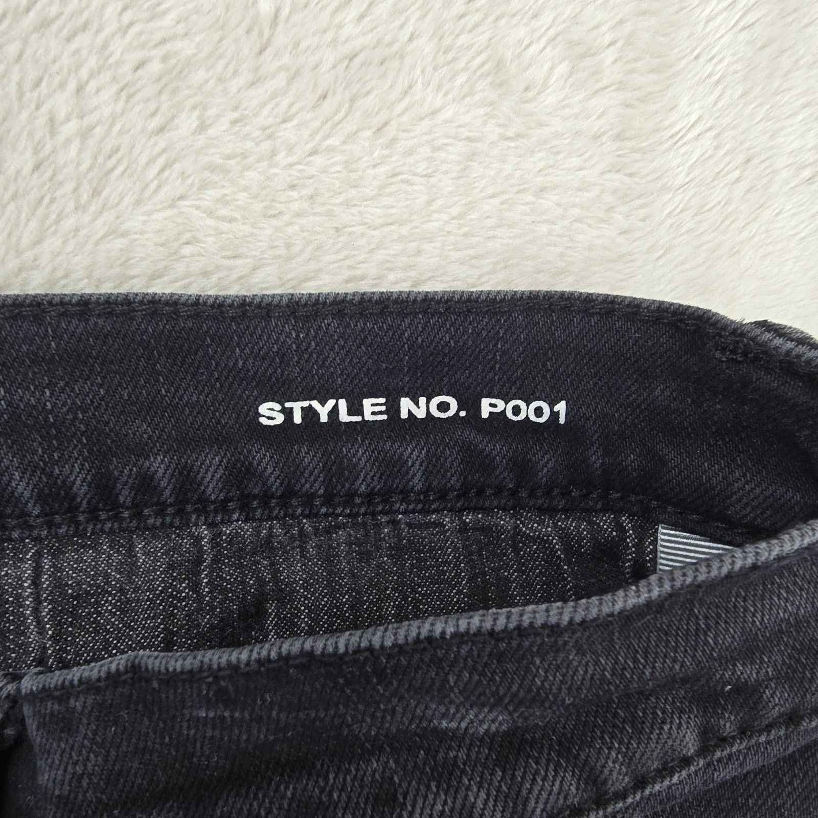Purple Brand Purple Brand Jeans Mens 33x30 Black P001 Distressed Slim Fit Size US 33 - 5 Thumbnail