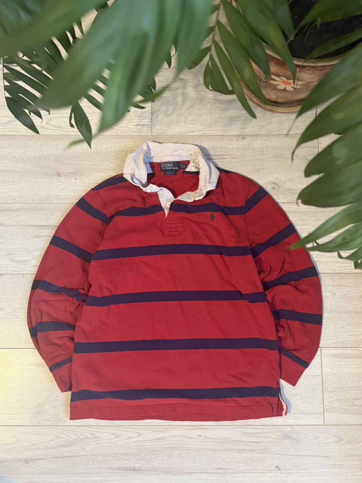 Polo Ralph Lauren Vintage Polo Ralph Lauren striped rugby shirt Size US L / EU 52-54 / 3 - 1 Thumbnail