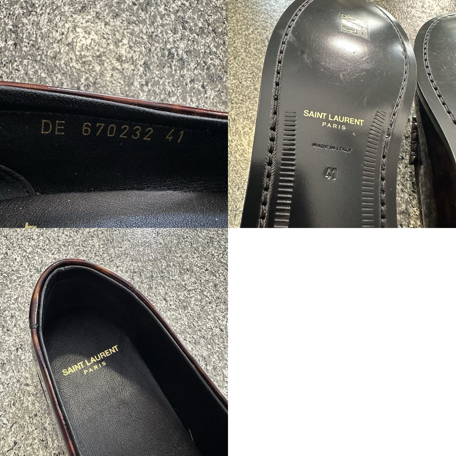 Yves Saint Laurent Saint Laurent Le Loafer Monogram Penny Slippers Loafer Brown Patent Leather 41 11 US Women Vintage 670232 Size US 11 / IT 41 - 8 Thumbnail