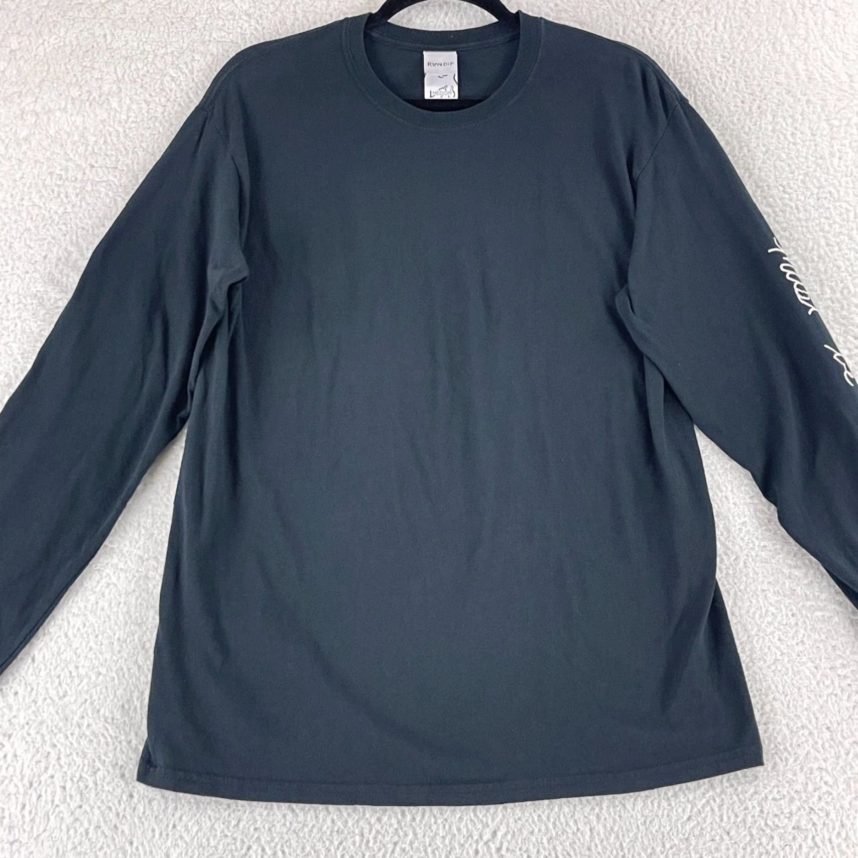 RIPNDIP RIPNDIP T-Shirt Mens M Black Romantic Nerm Long Sleeve Crew Neck Cotton Size US M / EU 48-50 / 2 - 2 Thumbnail