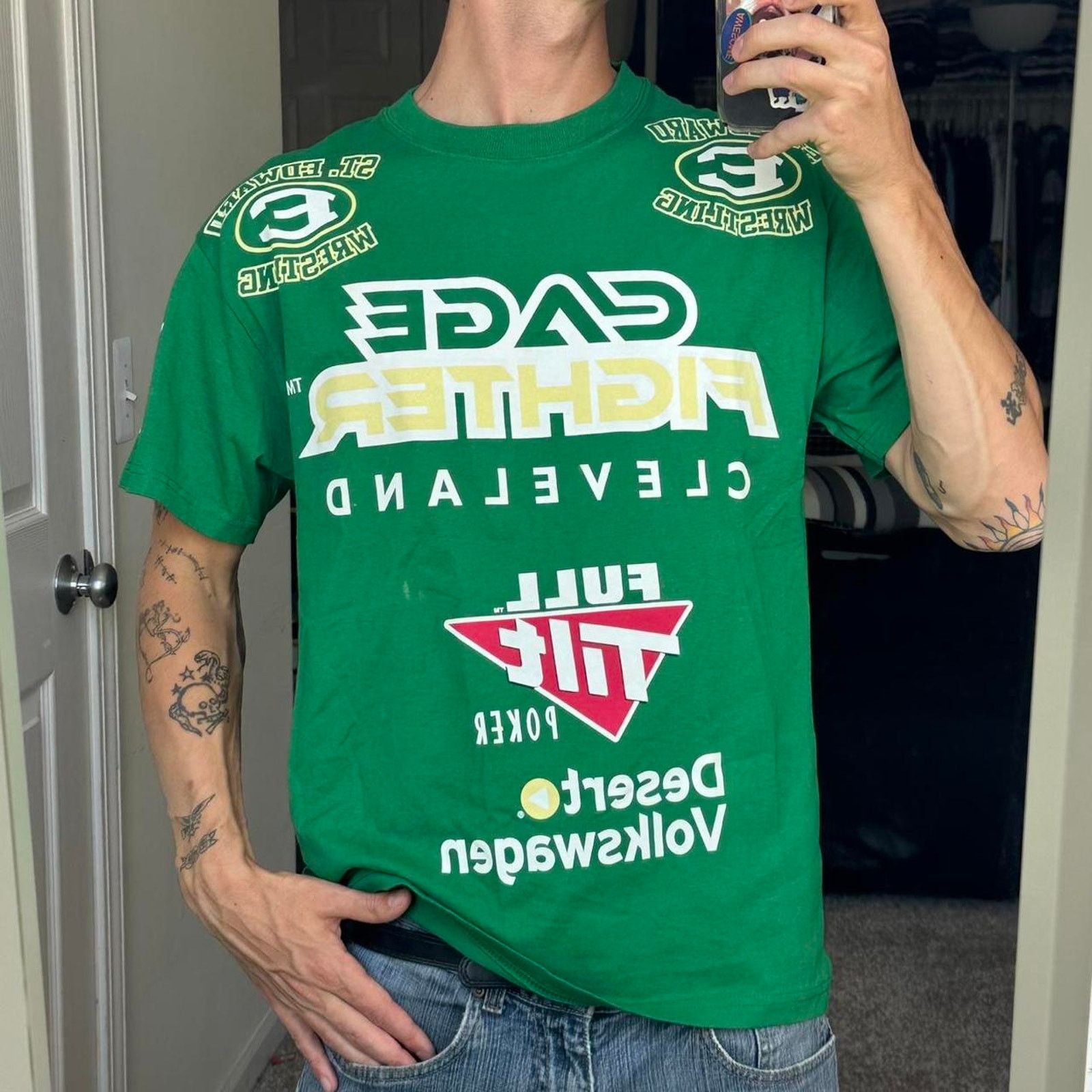 Vintage Cyber Grunge Gavin Maynard UFC MMA Elite Graphic Tee Shirt Size US M / EU 48-50 / 2 - 1 Thumbnail
