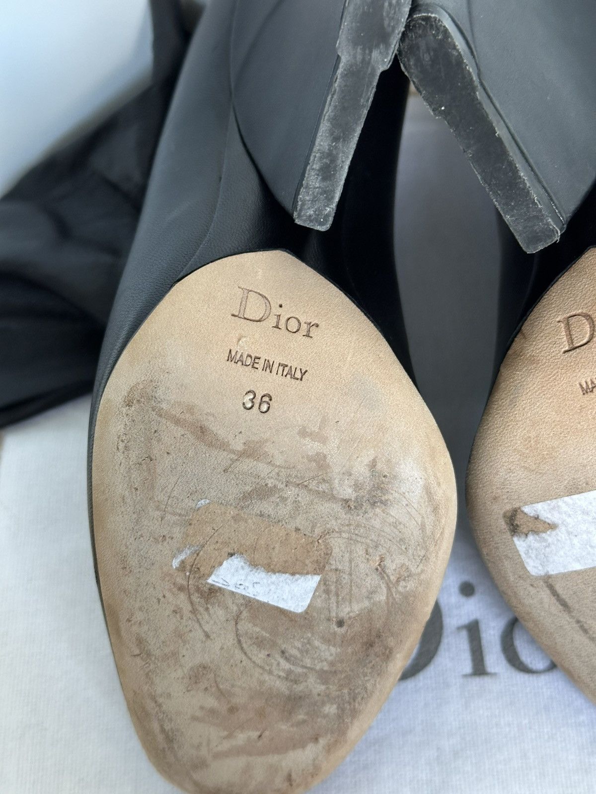 Designer × Dior Dior leather tied boots Rare Size US 5 / IT 35 - 19 Thumbnail