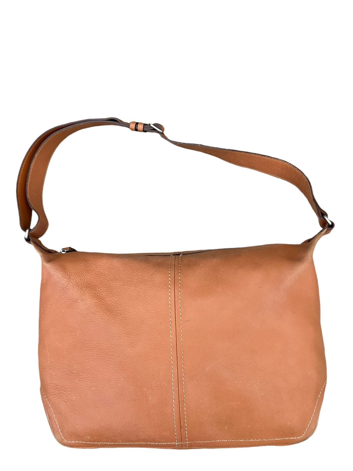 Leather Vintage Tsuchiya Kaban Distressed Muddy Patina Leather Bag Size ONE SIZE - 5 Thumbnail
