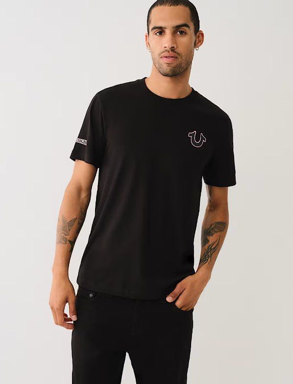 True Religion True Religion - Tri Arch Logo Buddha Tee Size US L / EU 52-54 / 3 - 2 Thumbnail