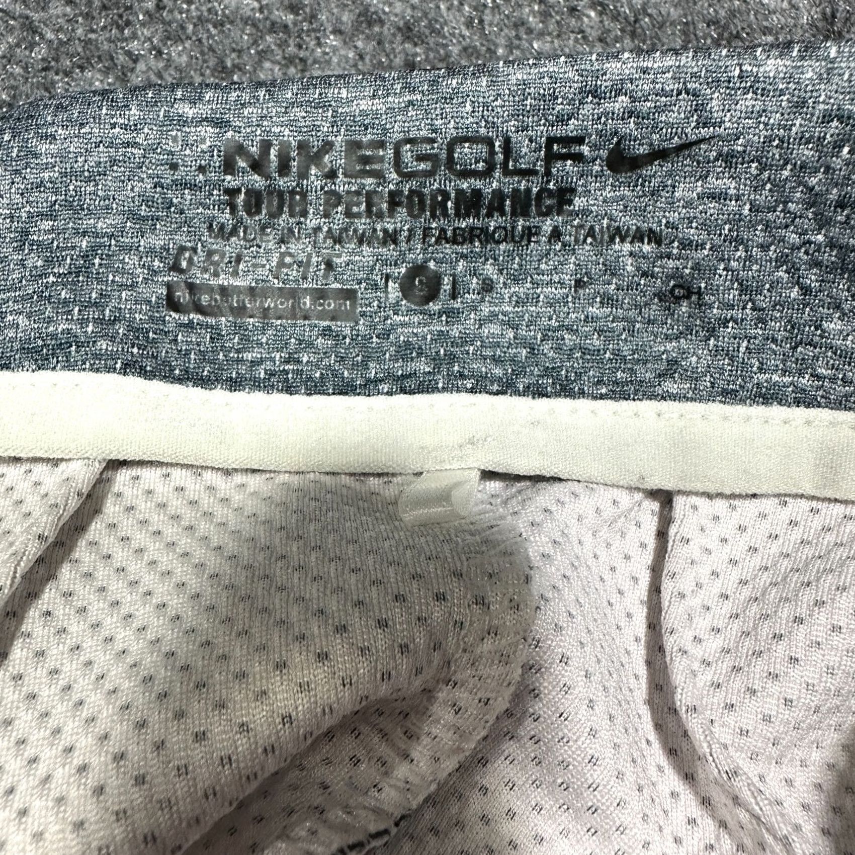 Nike Nike Golf Tour Performance 1/4 Zip Dri Fit Top Womens Small Gray White Pink Size S / US 4 / IT 40 - 5 Thumbnail