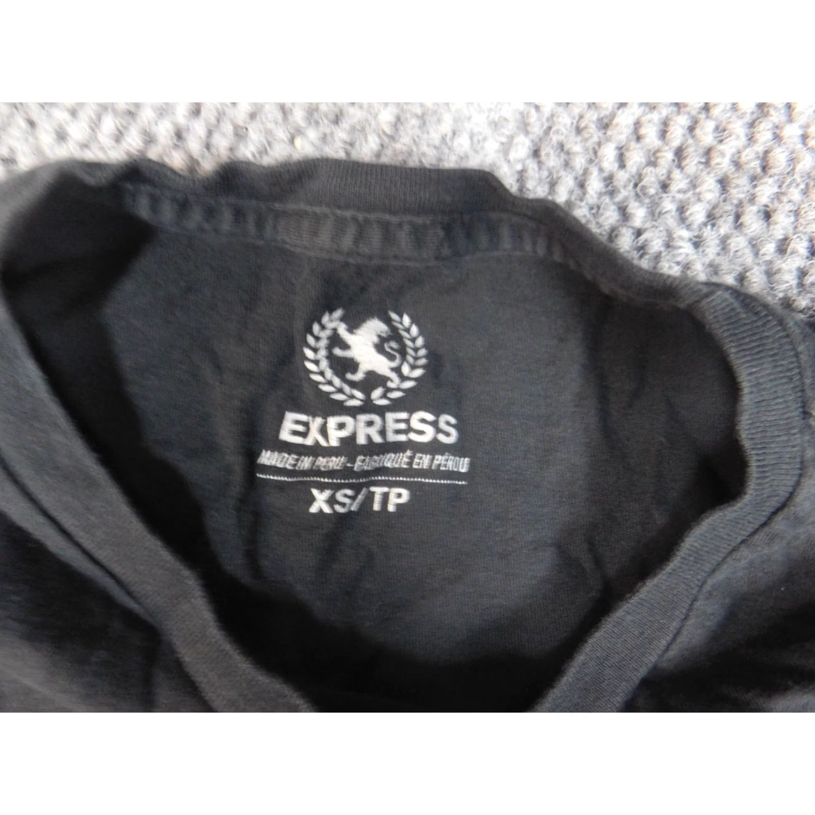 Express Express Shirt Mens XS Black City Logo Tee Size US XS / EU 42 / 0 - 6 Thumbnail