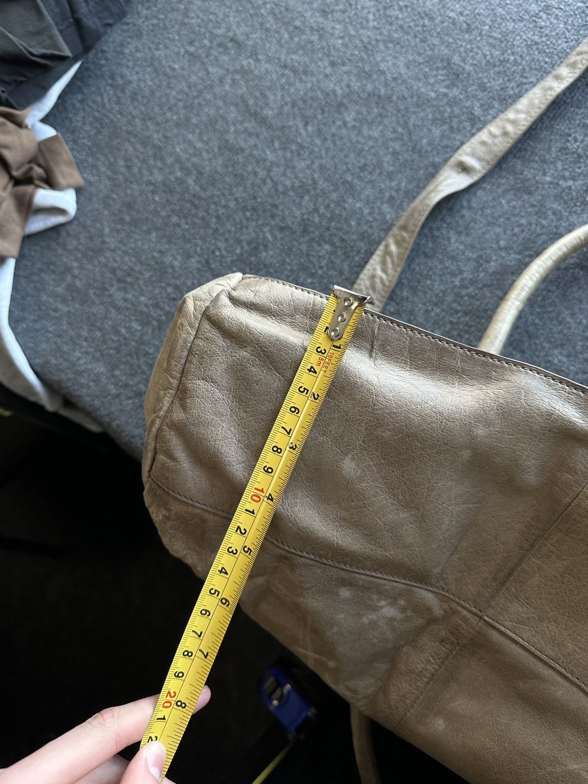 LIEBESKIND BERLIN 🚨Y2K AVANT-GARDE 🚨 BEIGE Germany style hand bag Y2K 90s Size ONE SIZE - 16 Thumbnail