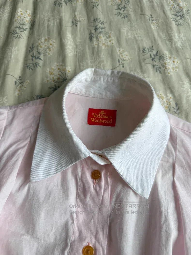 Vivienne Westwood Vivienne Westwood Vintage Light Pink Polo Shirt + Brown Ve Size S / US 4 / IT 40 - 6 Thumbnail