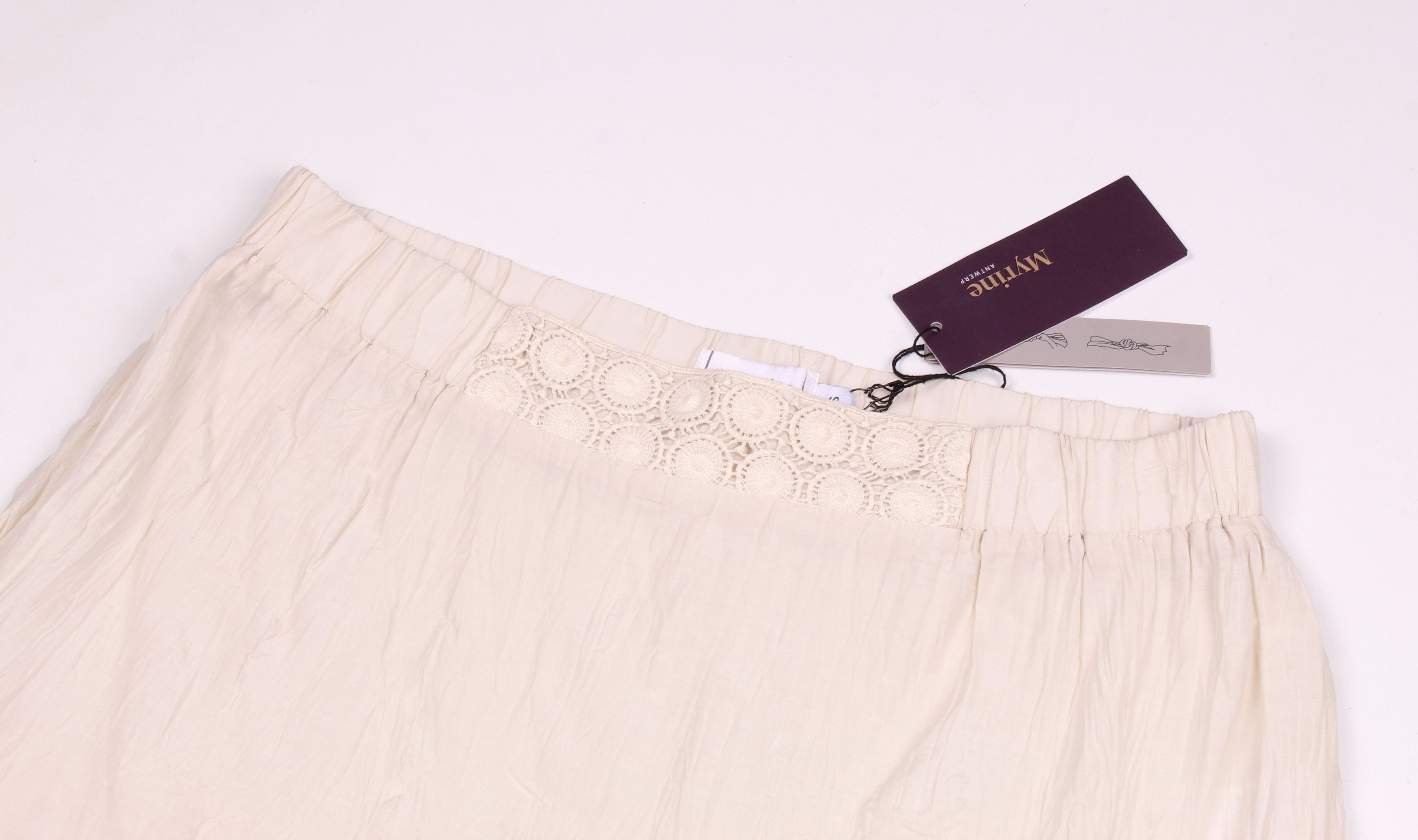 Vintage Myrine Antwerp Gray/Beige Cottage Fairy Y2K Skirt Size 28" / US 6 / IT 42 - 5 Thumbnail