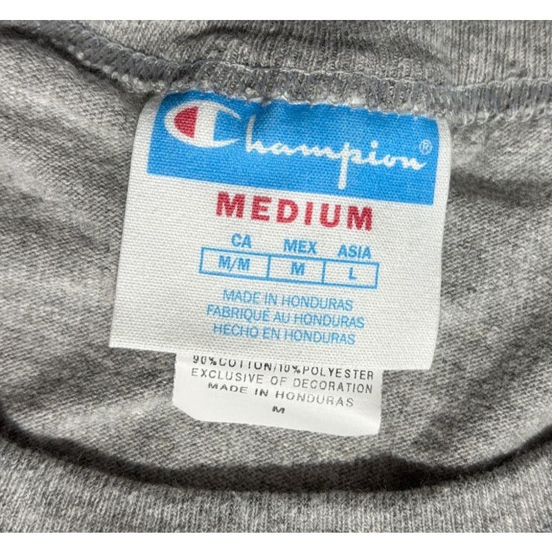 Champion CHAMPION Shirt Men's Grey Logo Short Sleeve | Medium Size US M / EU 48-50 / 2 - 9 Thumbnail