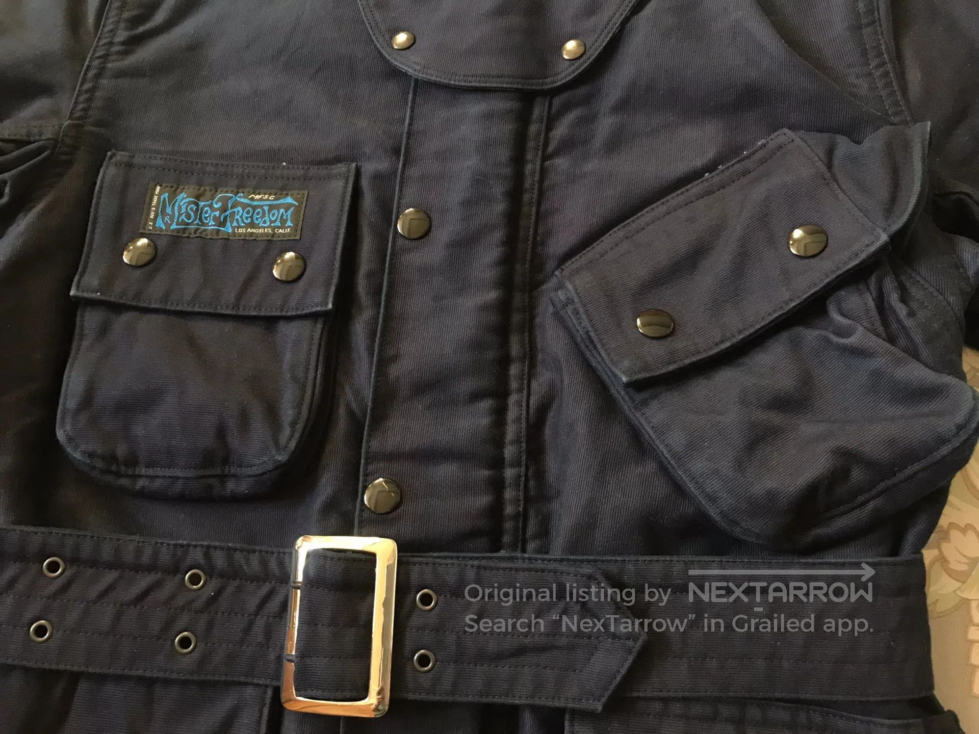 Vintage Mister Freedom Anniversary Indigo Moto Jacket. Size US M / EU 48-50 / 2 - 5 Thumbnail
