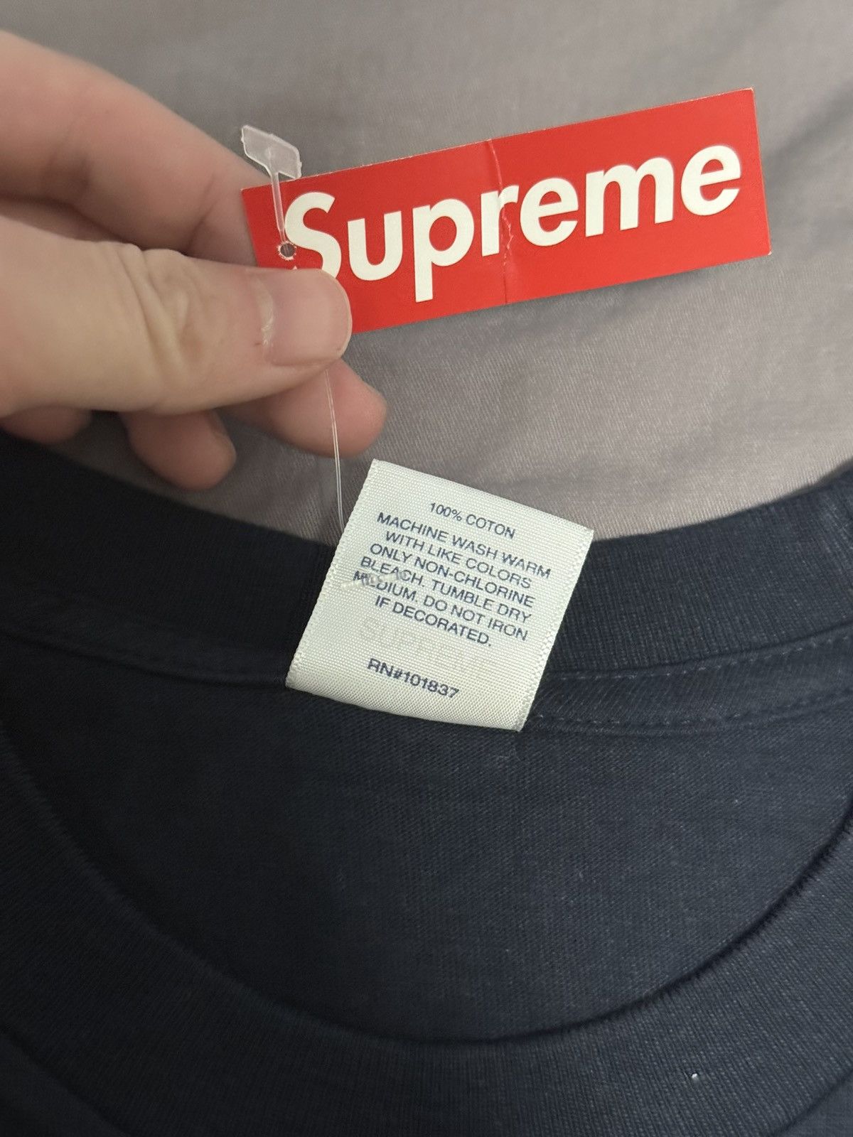 Supreme Supreme knot tee T-shirt navy Size US M / EU 48-50 / 2 - 4 Thumbnail