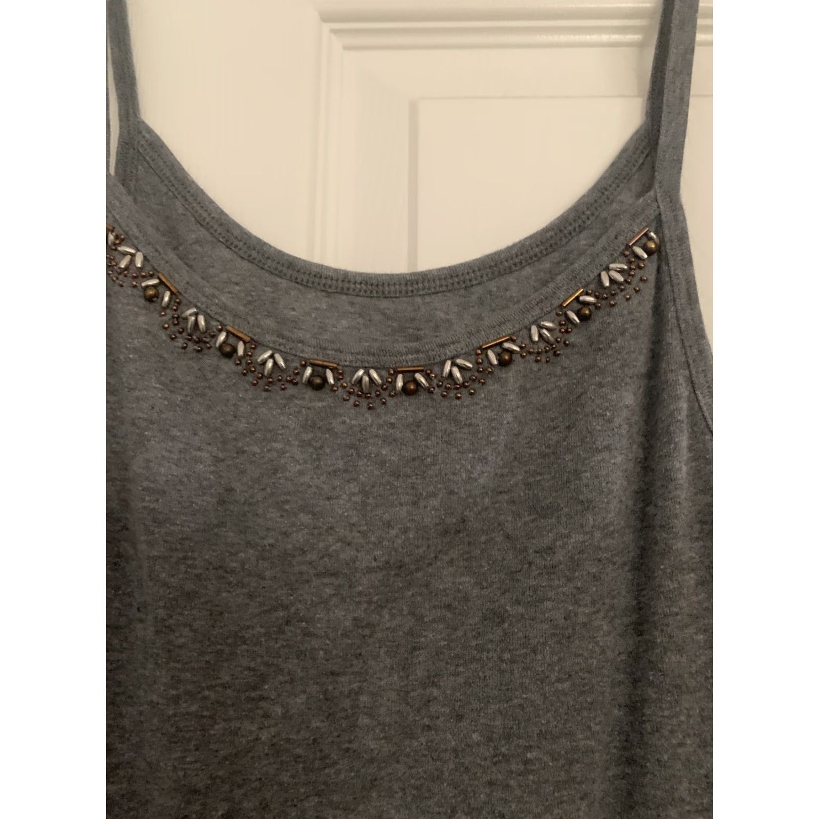 Mossimo Mossimo Supply Co Womens Tank Top Gray Medium With Design Size M / US 6-8 / IT 42-44 - 2 Thumbnail