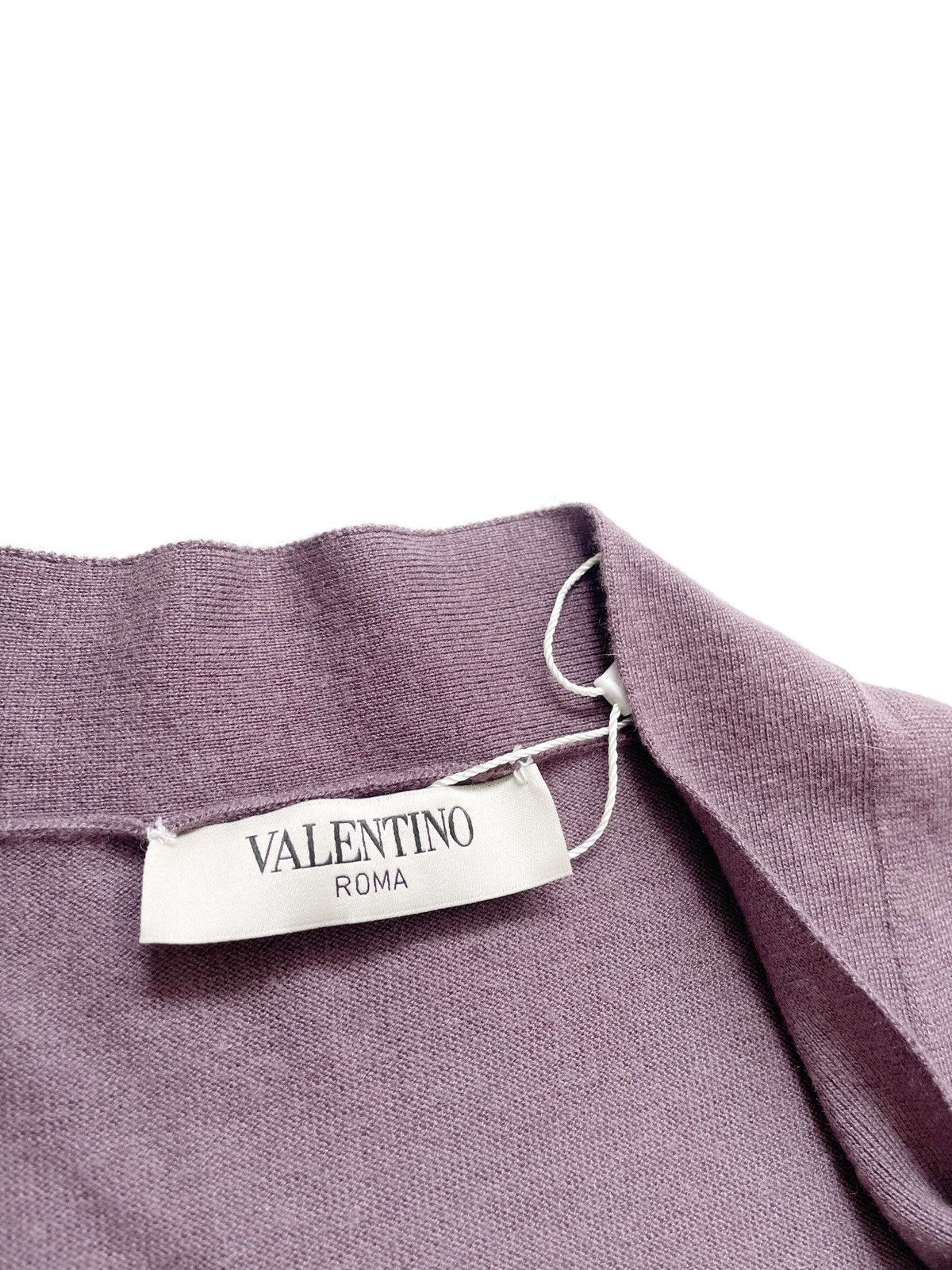 Valentino × Vintage Valentino Purple Wool & Silk & Cashmere T-Shirt Size 40/M l Size M / US 6-8 / IT 42-44 - 5 Thumbnail