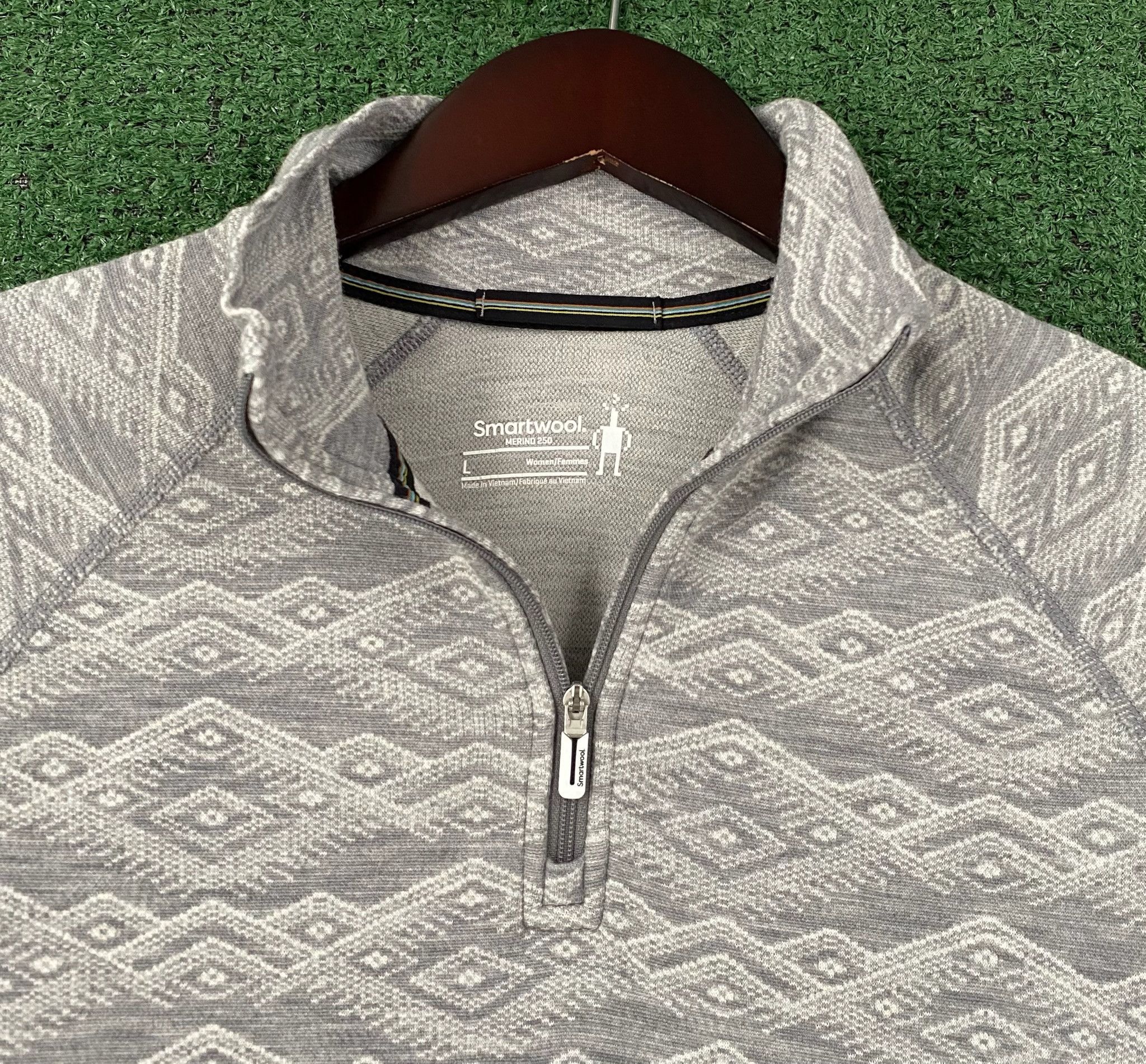 Smartwool Smartwool Merino Wool 1/4 Zip Base Layer Shirt Large Size L / US 10 / IT 46 - 2 Thumbnail