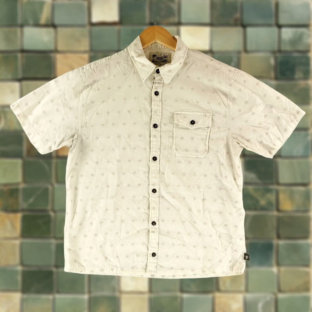 Howler Brothers Howler Bros Shirt Button Up White Short Sleeve Diamond Weave Mens L Size US L / EU 52-54 / 3 - 1 Thumbnail
