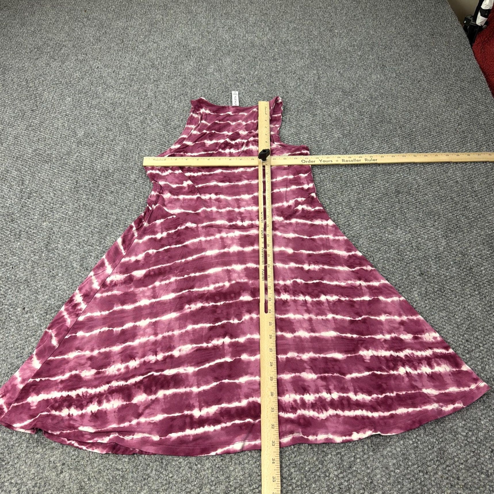 Athleta Athleta Dress Womens Medium Purple Tie Dye Sleeveless Modal Swing Tank Casual Size M / US 6-8 / IT 42-44 - 5 Thumbnail