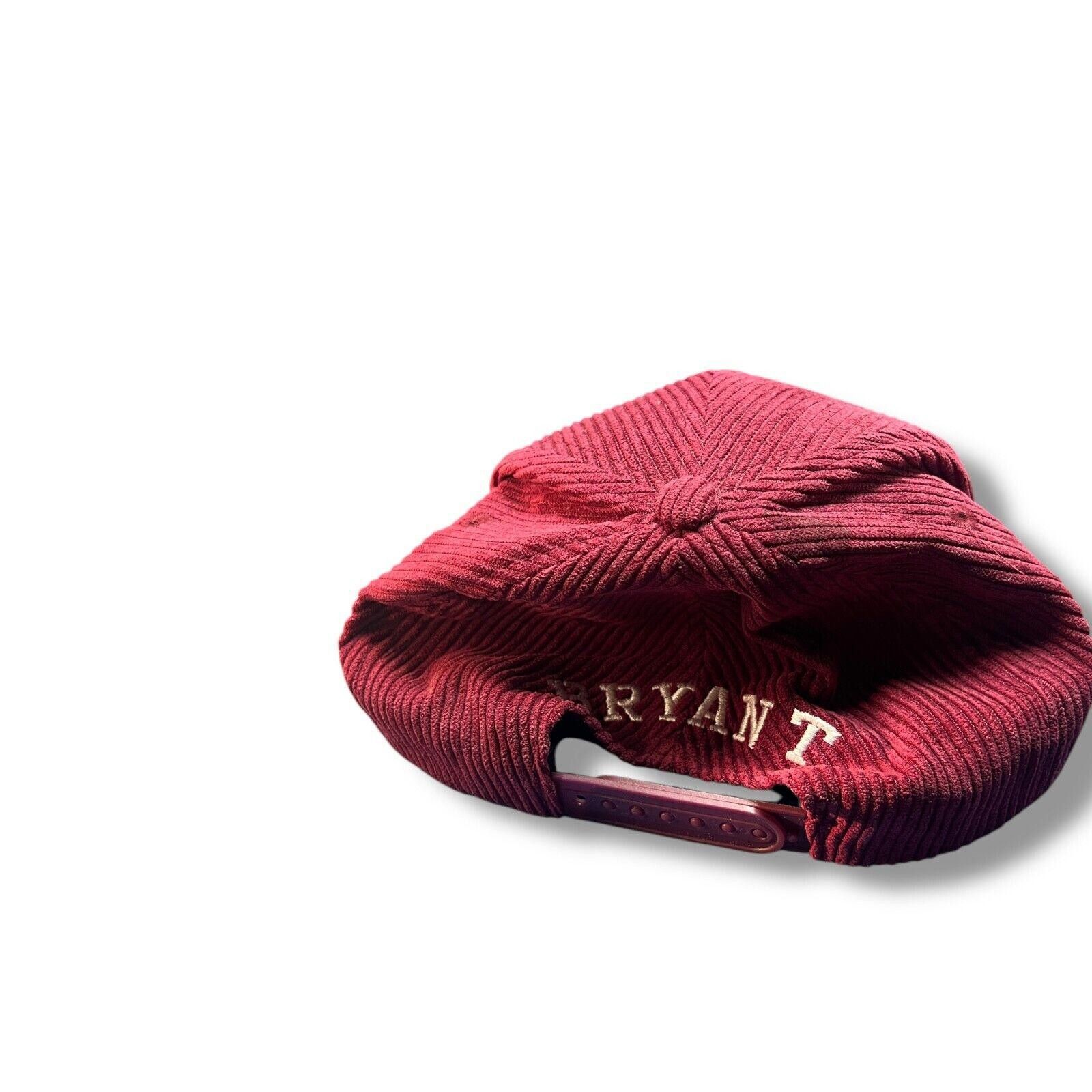 NBA Kobe Bryant Lower Merion #33 Snapback Hat Maroon Corduroy Size ONE SIZE - 4 Thumbnail