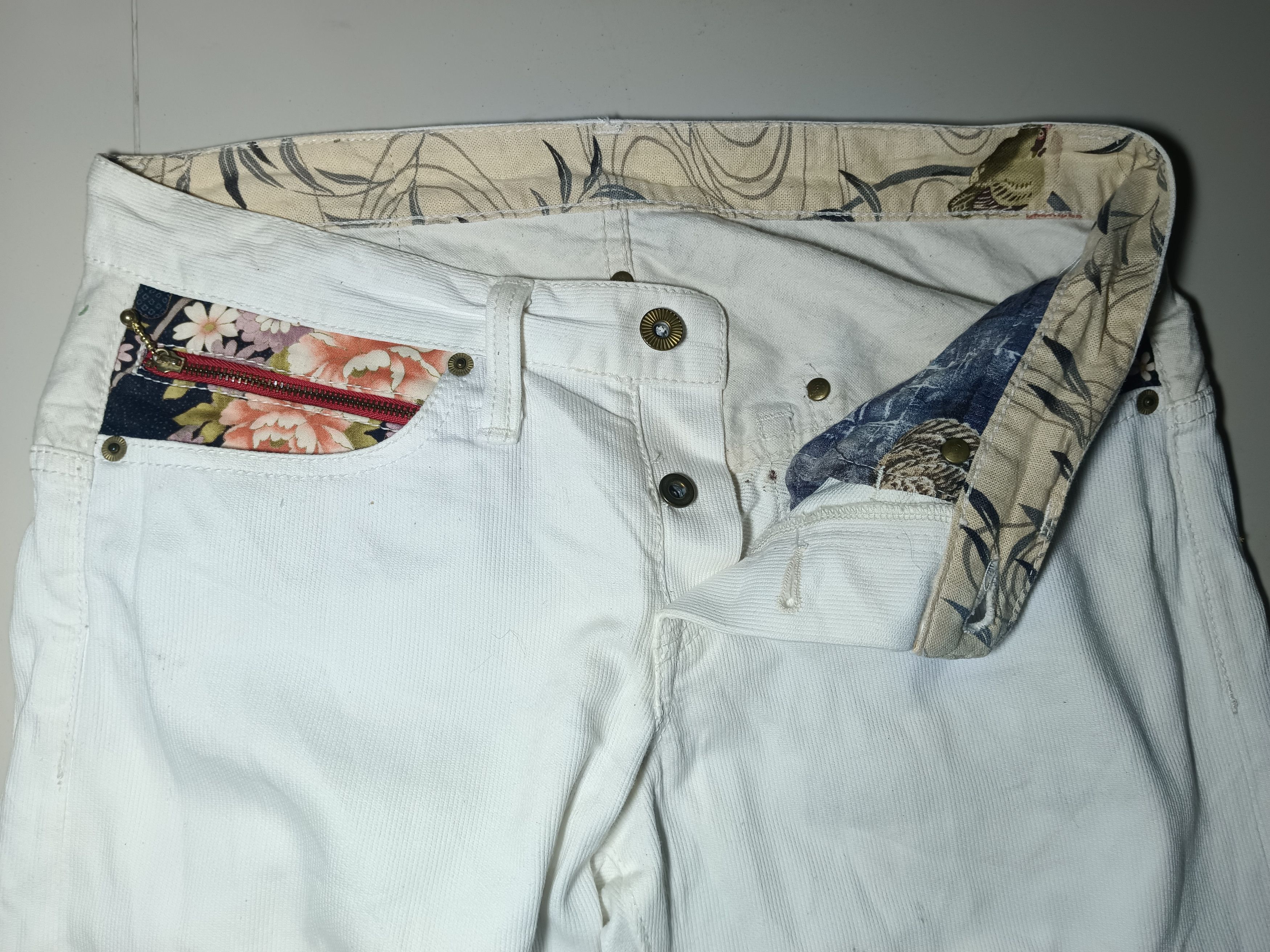 14th Addiction × Eternal × If Six Was Nine Japanese Brand Y2K Eternal Flower Sukajan Jeans Size US 30 / EU 46 - 8 Thumbnail