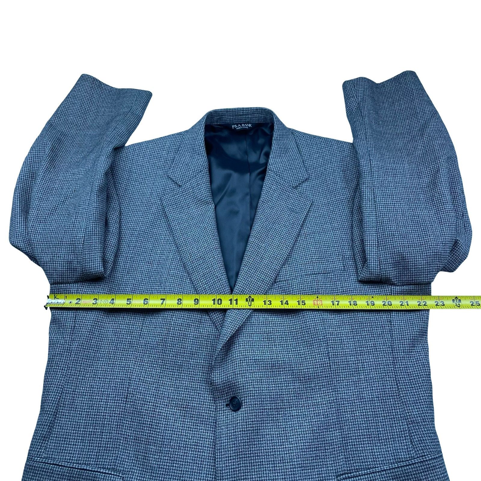 Joseph Abboud Jos. A. Bank Men's 100% Wool 2-Button Blazer Gray/Purple Hou Size 42R - 9 Thumbnail