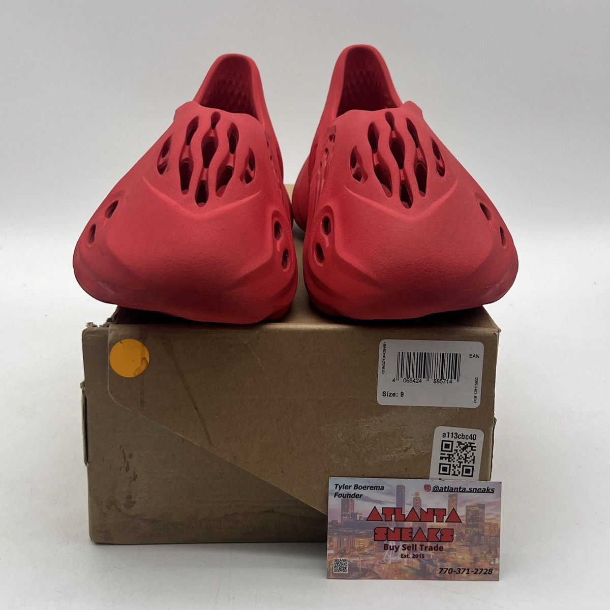 adidas gazelle silver green womens Yeezy Foam Runner, Vermillion 13 main image 0