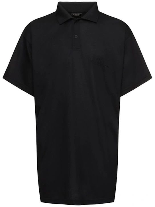 Balenciaga o1lsvrm0425 Polo Shirt in Black Size US XL / EU 56 / 4 - 1 Thumbnail
