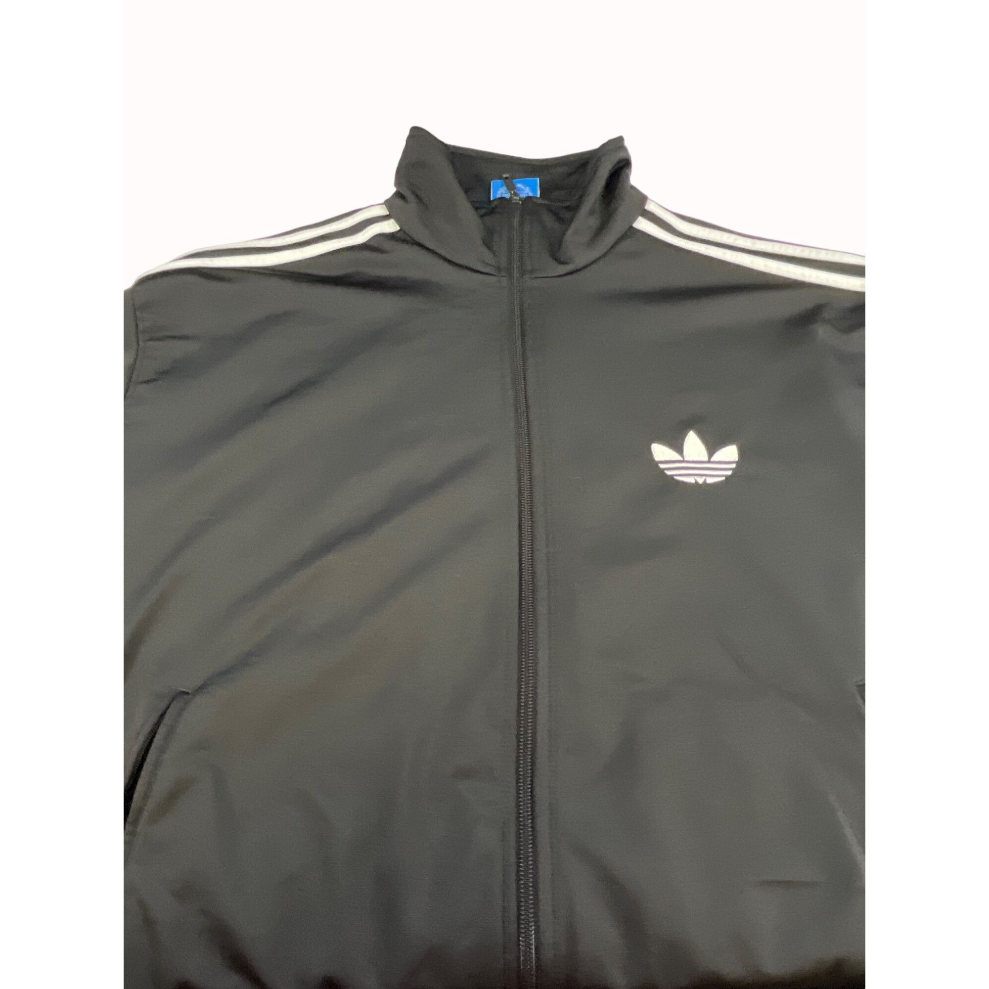 Adidas Adidas Men's Black & White Track Athletic Sweater Size XL SK Size US XL / EU 56 / 4 - 3 Thumbnail