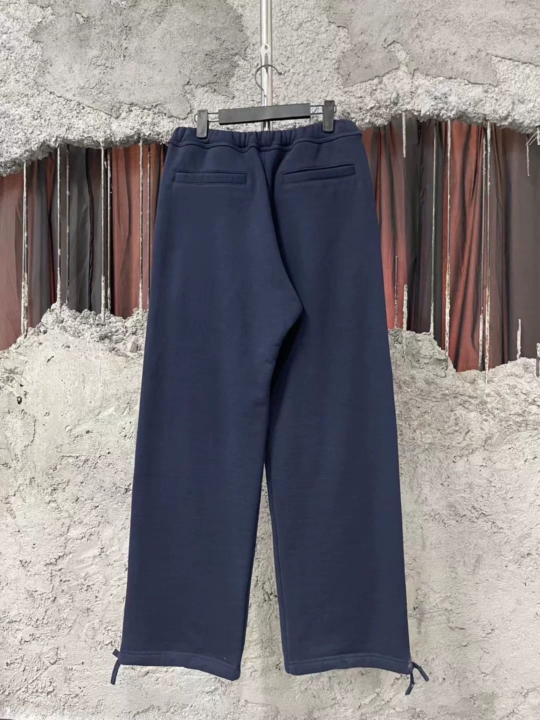 Dior Dior Dark Blue 47 Embroidered Wide-Leg Pants Size US 30 / EU 46 - 2 Thumbnail