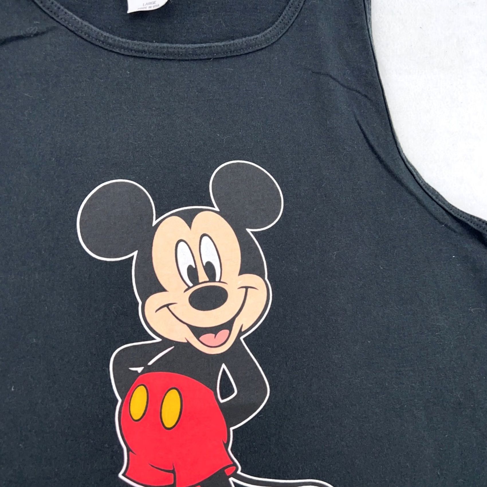 Disney vintage Mickey Mouse Walt Disney T-Shirt Tank Top M black 80s 90s Mens Size US M / EU 48-50 / 2 - 5 Thumbnail