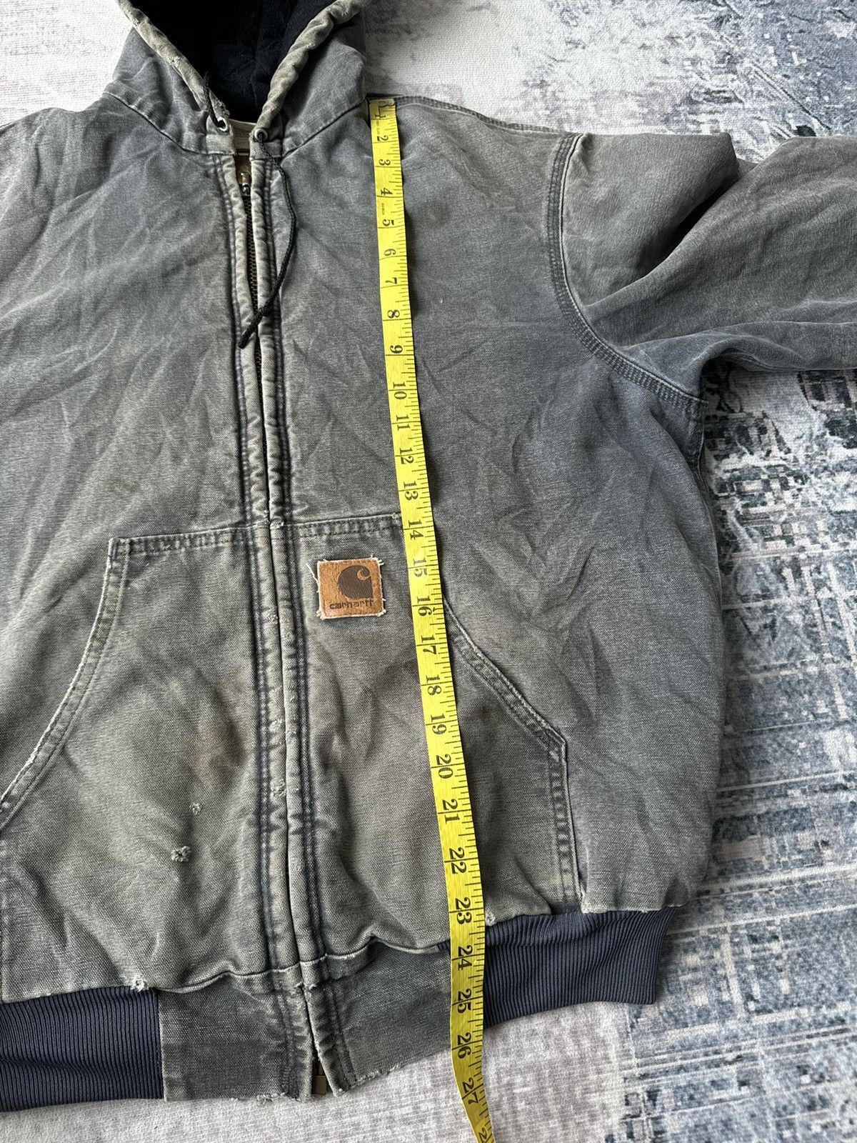 Carhartt × If Six Was Nine × Vintage XX Vintage Carhartt Detroit Distressed Splash Denim Jacket Size US M / EU 48-50 / 2 - 15 Thumbnail