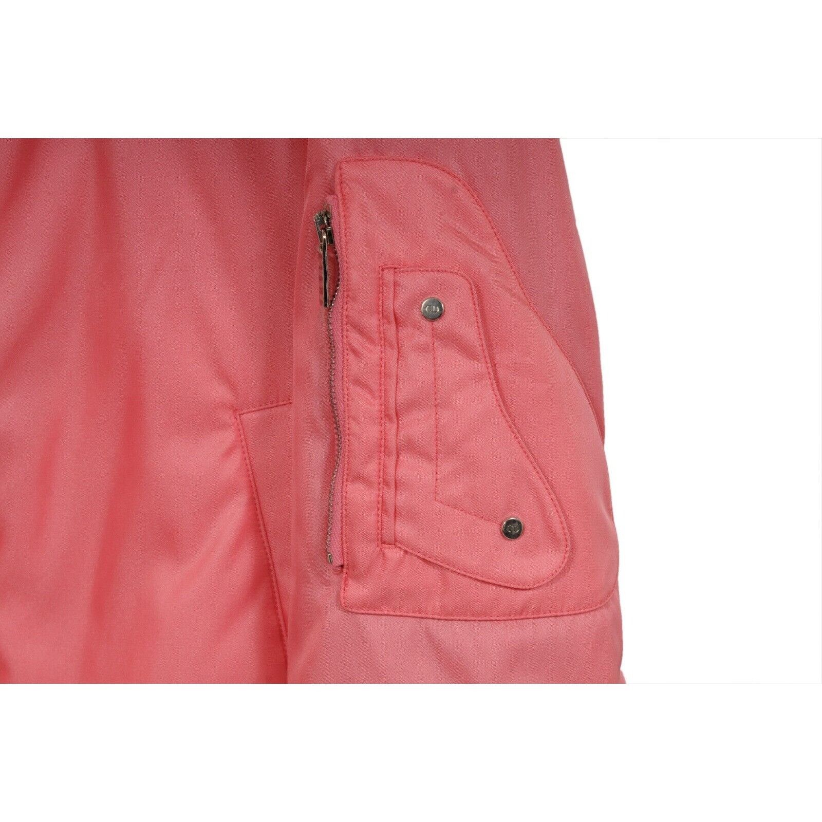 Dior Saddle Bomber Jacket Pink Nylon Logo Double Zipper Size US M / EU 48-50 / 2 - 4 Thumbnail