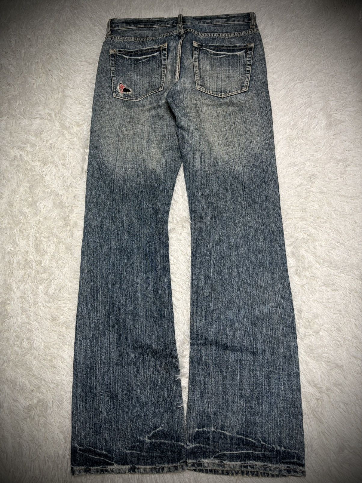 Japanese Brand Rare Japanese Brand kimono flared jeans Size US 32 / EU 48 - 5 Thumbnail