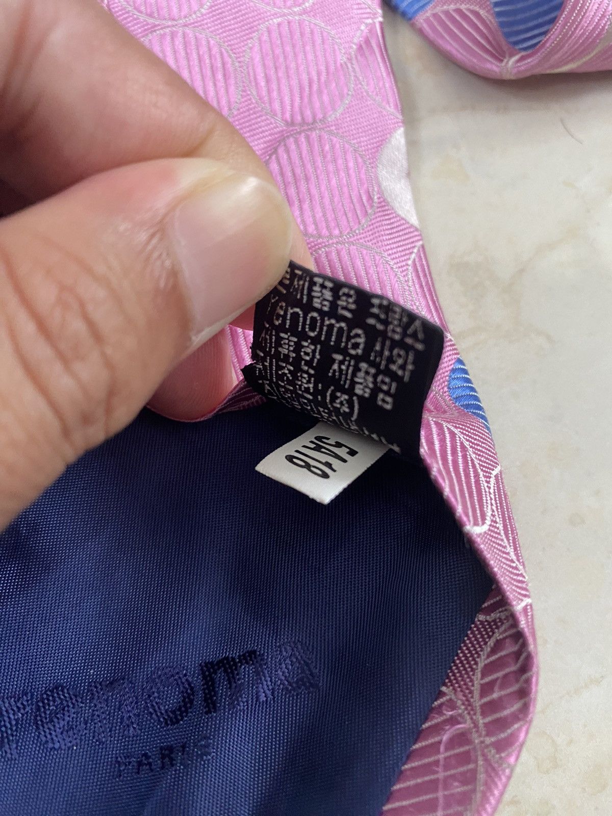 Renoma RENOMA Paris pink tie silk Size ONE SIZE - 5 Thumbnail