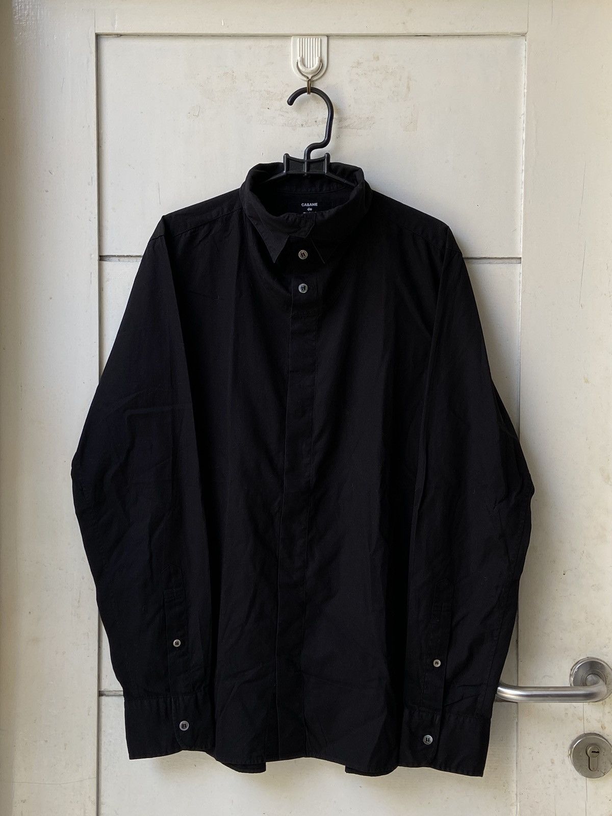 image of Cabane De Zucca Black Shirt, Men's (Size Large)