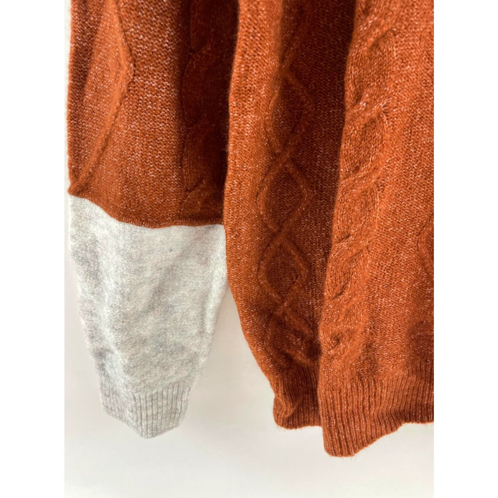 Rusty Como Vintage Sweater Womens Size S Rust Orange Brown Pullover Knit Mock Neck NWD Size S / US 4 / IT 40 - 4 Thumbnail