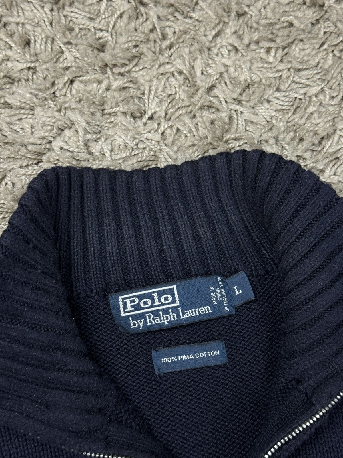 Polo Ralph Lauren 1/4 zip sweater Polo Ralph Lauren original old money item Size US L / EU 52-54 / 3 - 3 Thumbnail