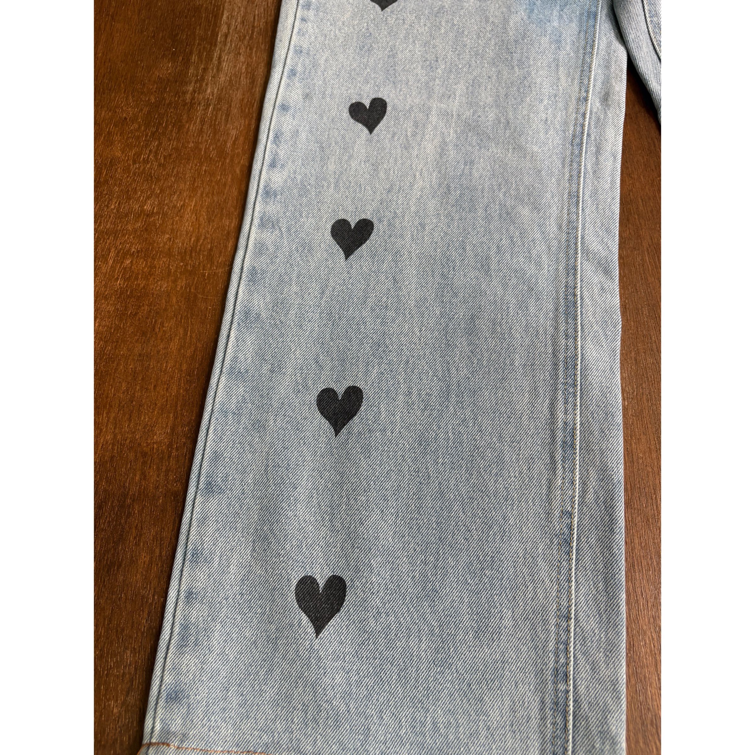 Other KIMHEKIM Heart Denim Made in Korea Size 26" / US 2 / IT 38 - 3 Thumbnail