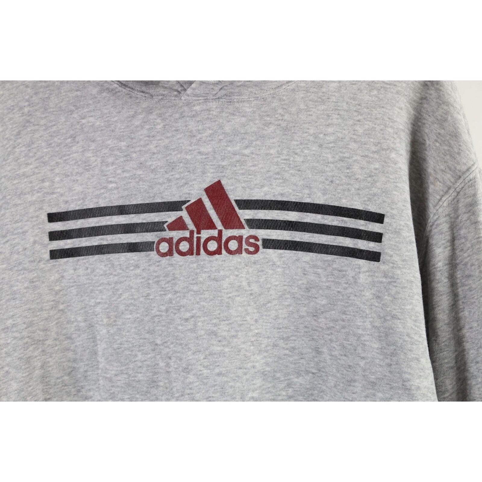 Adidas × Vintage Vintage Adidas Spell Out Center Logo Hoodie Sweatshirt Size US S / EU 44-46 / 1 - 4 Thumbnail