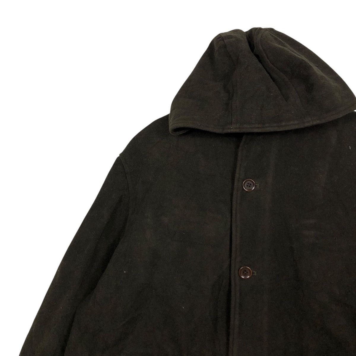 Y's for Men 🔥RICH DARK GREEN VINTAGE LONG OVERCOAT WOOL Y’S FOR MEN Size US L / EU 52-54 / 3 - 6 Thumbnail
