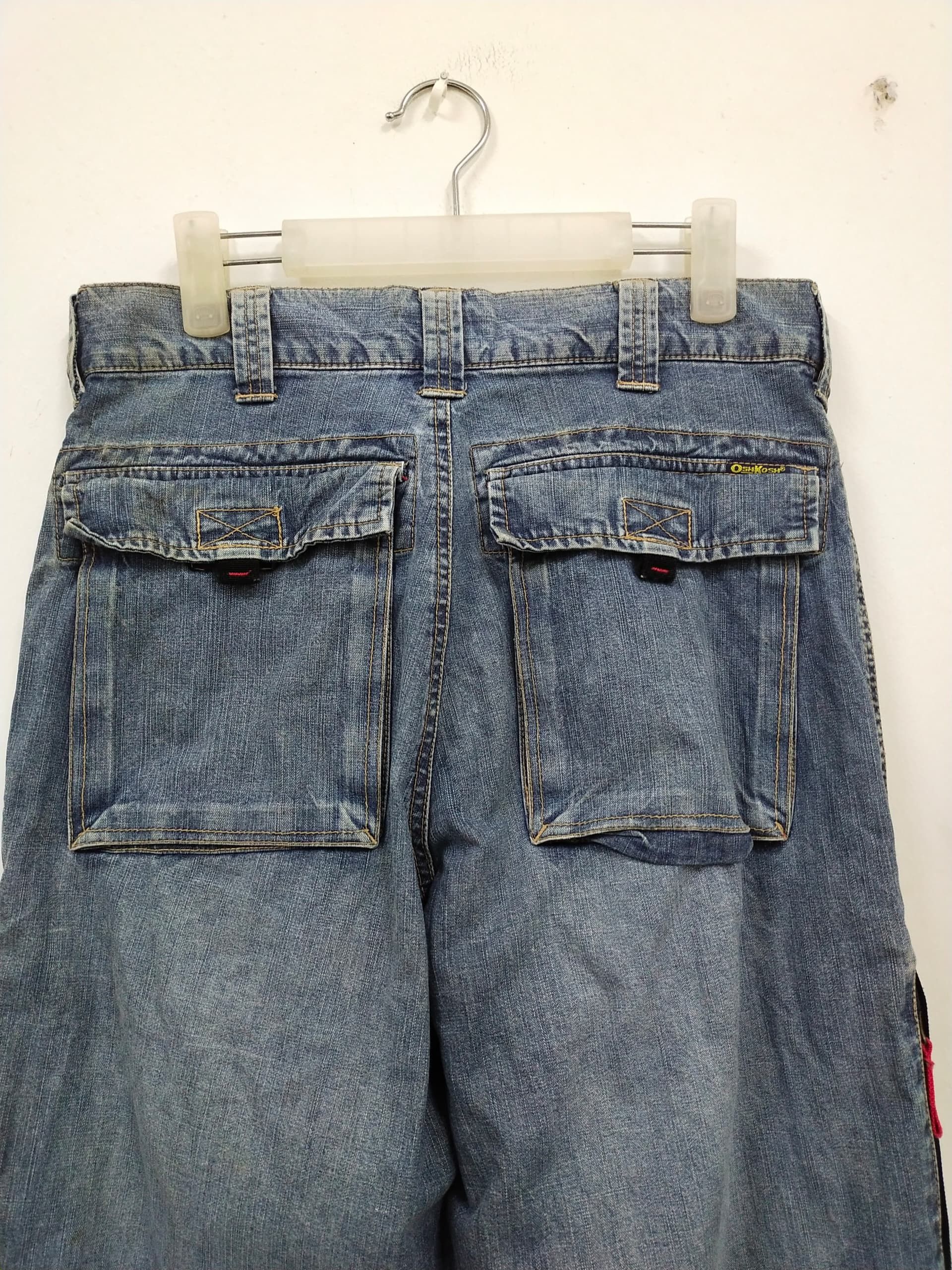 Hysteric Glamour Baggy Jeans OshKosh Multi Pocket nice design Size US 33 - 9 Thumbnail