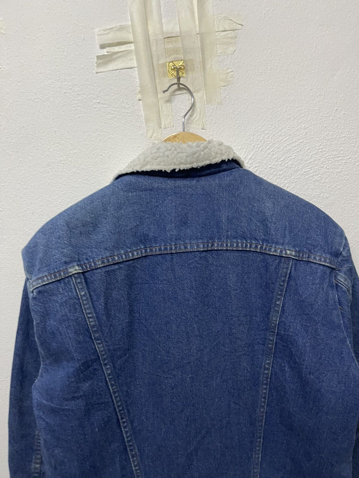 Wrangler 80s WRANGLER SHERPA FLEECE WESTERN DENIM JACKET RARE Size US M / EU 48-50 / 2 - 20 Thumbnail